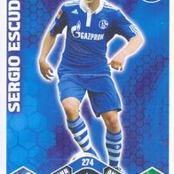 Schalke 04 Topps Match Attax Trading Card 2010 Sergio Escudero Nr.274