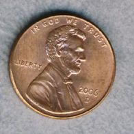 USA 1 Cent 2006 D.