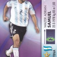 Panini Trading Card zur Fussball WM 2006 Walter Adrian Samuel Nr.17/150 Argentinien