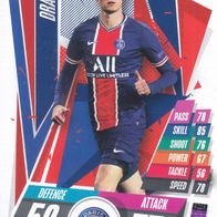 Paris Saint Germain Topps Trading Card Champions League 2020 Julian Draxler PSG13