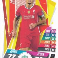 Liverpool FC Topps Trading Card Champions League 2020 Dejan Lovren LIV8