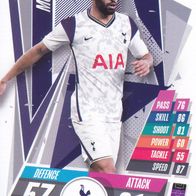 Tottenham Hotspur Topps Trading Card Champions League 2020 Lucas Moura TOT11