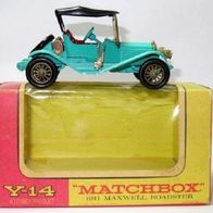 Modellauto - Matchbox - Models of Yesteryear Y-14 - 1911 Maxwell Roadster - OVP