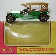 Modellauto - Matchbox - Models of Yesteryear Y-9 - 1912 Simplex - OVP