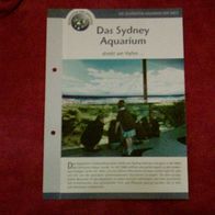 Das Sydney Aquarium - Infokarte über