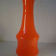 Rot/ Weiße Überfangglas-Vase, 70ger J. Design