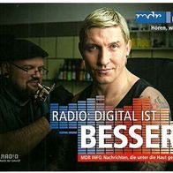 Reklamekarte MDR INFO mit Stefan "Kretsche" Kretzschmar, Handballer Schauspieler
