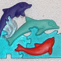 Delphin-Puzzle mit Beipackzettel