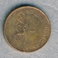 Norwegen 50 Öre 1998