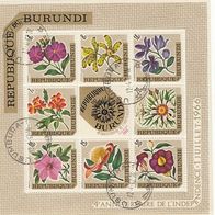 BM131) Burundi Mi. Nr. Block 20A gest. Blumen