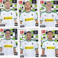 6x Bor. Mönchengladbach Topps Sammelbilder 2018