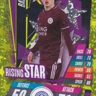 Leicester City Topps Trading Card Champions League 2020 Harvey Barnes RS7