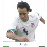 Fussball Trading Card zur Fussball WM 2006 Ali Karimi aus Iran
