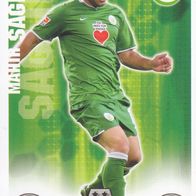 VFL Wolfsburg Topps Match Attax Trading Card 2008 Mahir Saglik Nr.322