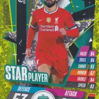 Liverpool FC Topps Trading Card Champions League 2020 Mohamed Salah SP5 Star Player