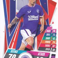 Rangers FC Topps Trading Card Champions League 2020 Ryan Jack RNG10