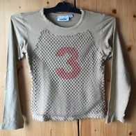 beigefarbenes Sweatshirt Gr. 140 (3168)