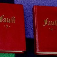 Faust 1 und Faust 2, 2 Minibücher 64x94 mm, geb. Leder