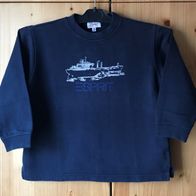 schwarzes Sweatshirt Gr. 116/122 (3186)