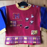 rot/ blau/ gelbes Sweatshirt Gr. 92 (3148)