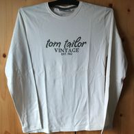 cremefarbenes Langarmshirt Gr. 176/182 (3234)