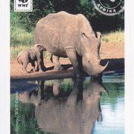 Mit 180 Sticker um die Welt. WWF Sticker Nr.63 Afrika