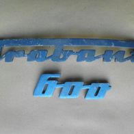 Aufschrift Trabant 600 / Logo für Trabant 600