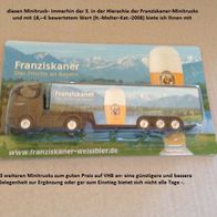 Franziskaner Minitruck -Sortiment 4 Stück- Original verpackt-