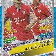 FC Bayern München Topps Trading Card Champions League 2016 Midfield Duo BAY14