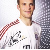 Bayern München Autogrammkarte Manuel Neuer
