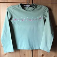 grünes Sweatshirt Gr. 128 von H & M (3282)