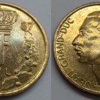 Luxemburg 5 Franc 1987 ## Le2