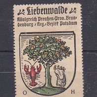 alte Reklamemarke - Liebenwalde - Königreich Preussen (078)