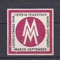 alte Reklamemarke - Leipzig Trade Fair (082)