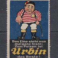 alte Reklamemarke - Urbin Schuhputz (092)