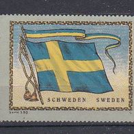 alte Reklamemarke - Flagge Schweden (Serie 359) (099)