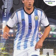 Panini Trading Card Fussball WM 2014 Lucas Biglia Nr.11 aus Argentinien