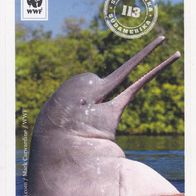 Mit 180 Sticker um die Welt. WWF Sticker Nr.113 Südamerika