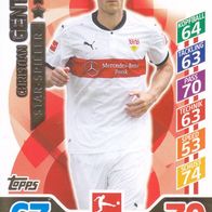 VFB Stuttgart Topps Match Attax Trading Card 2017 Christian Gentner Nr.299 Star