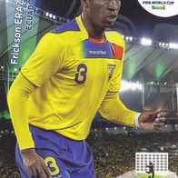 Panini Trading Card Fussball WM 2014 Frickson Erazo aus Ecuador