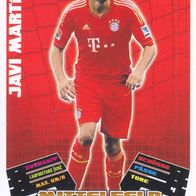 FC Bayern München Topps Match Attax Trading Card 2012 Javi Martinez Nr.420