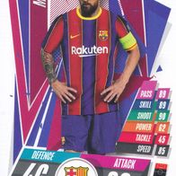 FC Barcelona Topps Trading Card Champions League 2020 Lionel Messi BAR18