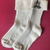 beige/ braune Trachtensocken Gr. 27-30