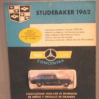 Studebaker El Hawk 1962 schwarz Anguplas mini cars Concentra Mexico 1:86 OVP