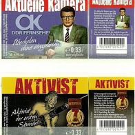 Bieretiketten Sonderausgaben "Aktivist" + "Aktuelle Kamera" für Creck Ltd. Berlin