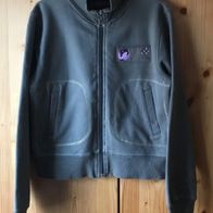 dunkelgrüne Sweatjacke Gr. 152/158 (3489)