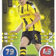 Borussia Dortmund Topps Match Attax Trading Card 2016 Marc Bartra Nr.74Neuer Transfer