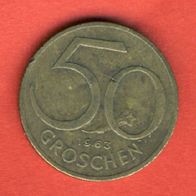 Österreich 50 Groschen 1963