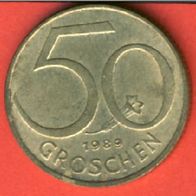 Österreich 50 Groschen 1989