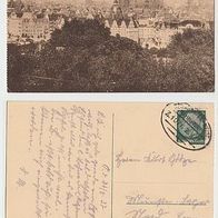 Danzig, Blick vom Bischofsberg, Bahnpoststempel, Zug 1071, 1937